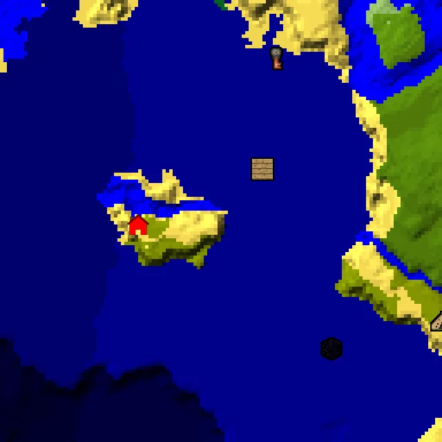 Overworld biome map of seed 3334465477375851137 around spawn, with the spawn marked